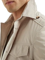 Lightweight Water Resistant Techno Cotton Safari Jacket