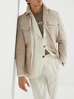 Lightweight Water Resistant Techno Cotton Safari Jacket