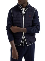 Nylon Down Vest with Packable Hood