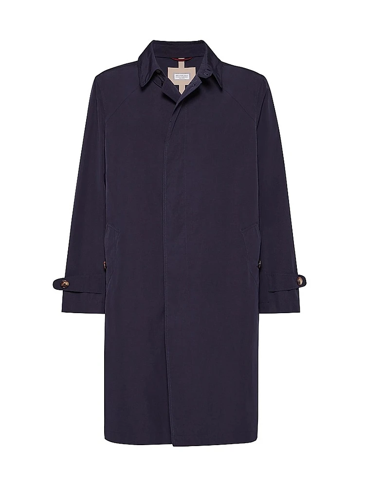 Water Resistant Microfiber Unlined Trenchcoat