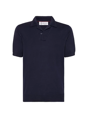 Cotton Lightweight Knit Polo Shirt