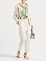 Mohair and Wool Cable Knit Sweater