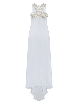 Evening Dress in Crepe Satin