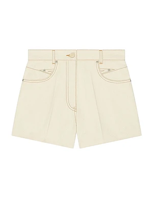 Slim Fit Mini Shorts Denim