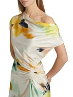 Poppy Draped Floral Minidress