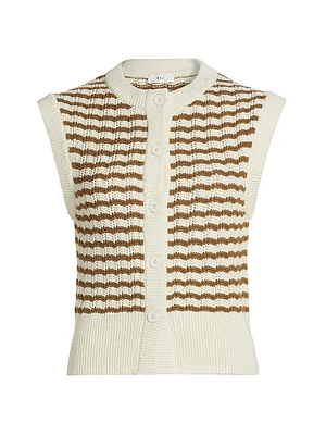 Margo Striped Crochet Top