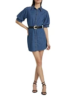 The Play Cotton Denim Minidress