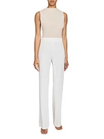 Tailored Straight-Leg Pants