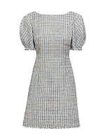 Puff Sleeve Shift Minidress