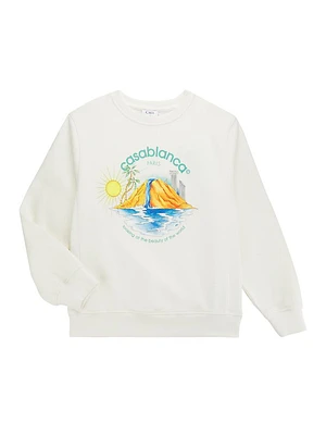 Little Boy's & Oasis Print Sweatshirt