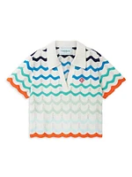 Little Girl's & Wavy Crochet Top
