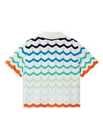 Little Girl's & Wavy Crochet Top