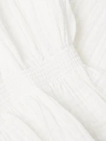 Ruffled Muslin Robe Pajamas Set
