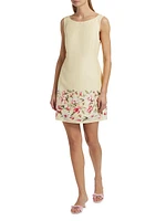 Floral Linen Shift Minidress