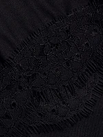 Lace-Trim Puff-Sleeve Shirt