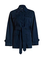 Denim Belted Jacket