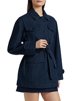 Denim Belted Jacket