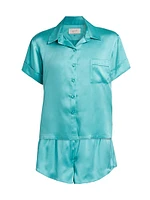 Audrey Silk Boxer Pajama Set