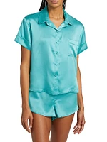Audrey Silk Boxer Pajama Set
