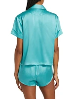 Audrey Silk Boxer Pajama Set