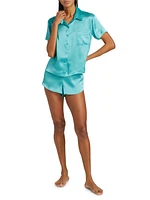 Audrey Silk Boxer Pajama Set