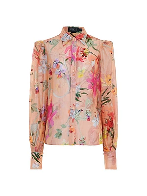 Lily Floral Button-Front Shirt