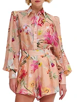 Lily Floral Button-Front Shirt