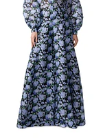 Floral Silk Palazzo Pants