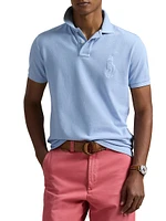 Custom-Slim-Fit Big Pony Mesh Polo Shirt