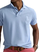 Custom-Slim-Fit Big Pony Mesh Polo Shirt