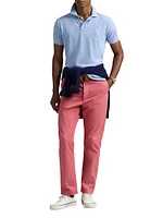 Custom-Slim-Fit Big Pony Mesh Polo Shirt