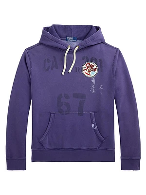 Vintage-Fit Fleece Graphic Hoodie