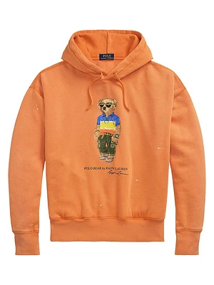 Vintage-Fit Polo Bear Fleece Hoodie
