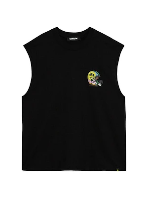 Sleeveless Cotton T-Shirt