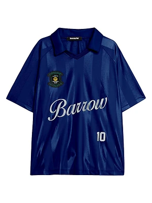 Logo Striped Soccer Jersey T-Shirt
