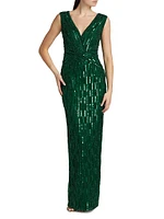Embellished Tulle Gown