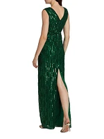 Embellished Tulle Gown