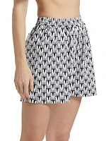 Monogram Print Short Pajamas Set