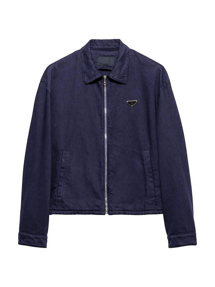 Old Denim Zipper Jacket