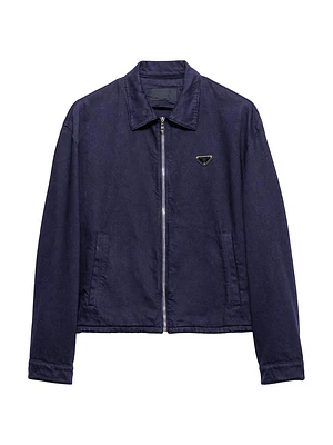 Old Denim Zipper Jacket