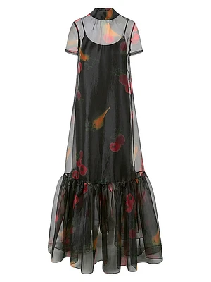 Calluna Printed Organza Dress