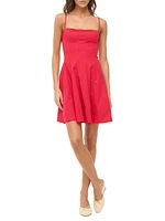 Wylie Cotton Poplin Fit & Flare Minidress