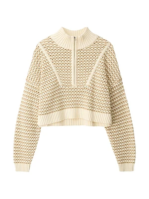 Hampton Striped Crochet Sweater