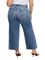Good Skate Wide-Leg Crop Jeans