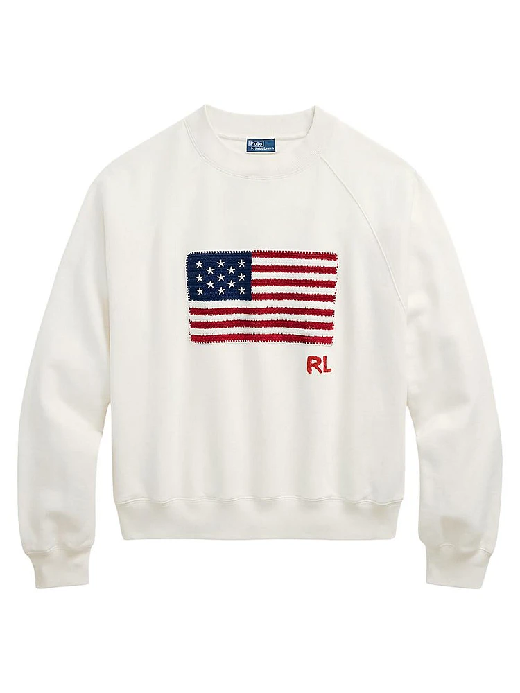 Flag Cotton Sweatshirt