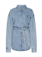 Weightless Long-Sleeve Denim Romper