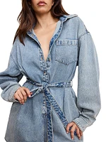 Weightless Long-Sleeve Denim Romper