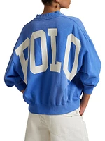 Logo Cotton-Blend Crewneck Sweatshirt
