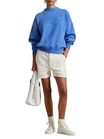 Logo Cotton-Blend Crewneck Sweatshirt