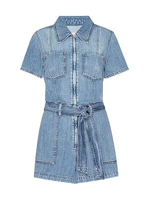 Fit for Success Lite Linen Denim Romper